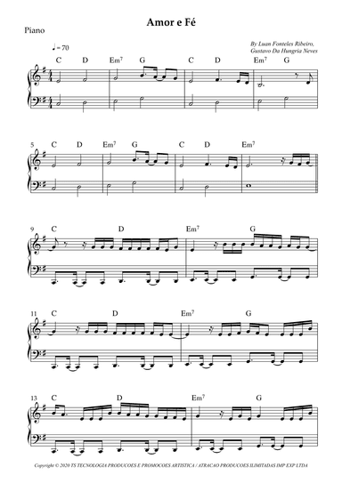Amor E Fe (arr. Wesley S. SIlva)