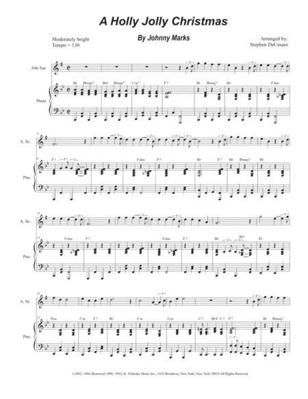 A Holly Jolly Christmas (arr. Stephen DeCesare)