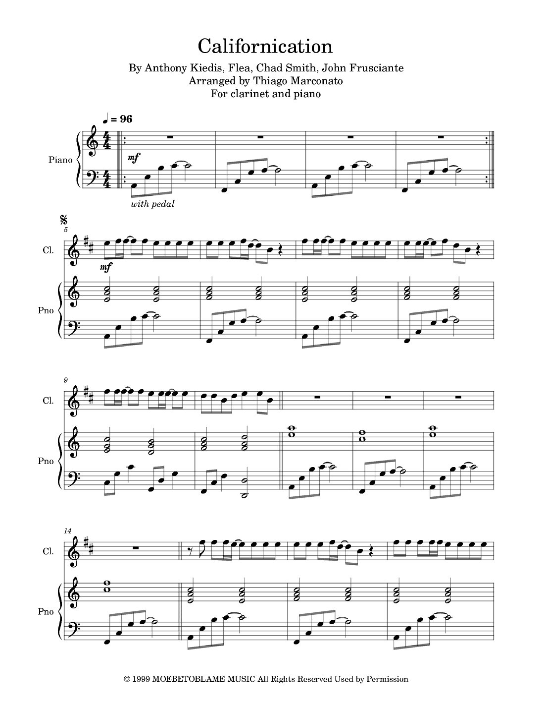 Californication (arr. Thiago Marconato)
