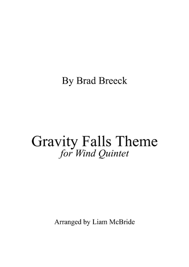 Gravity Falls (main Theme) (arr. Liam McBride)