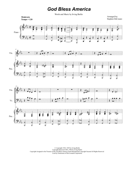 God Bless America (arr. Stephen DeCesare)