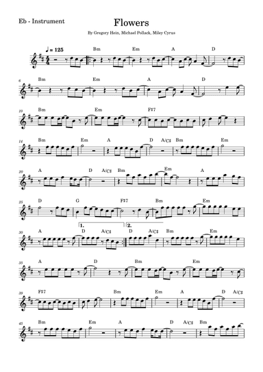 Flowers (arr. Fabio Eduardo de Oliveira)