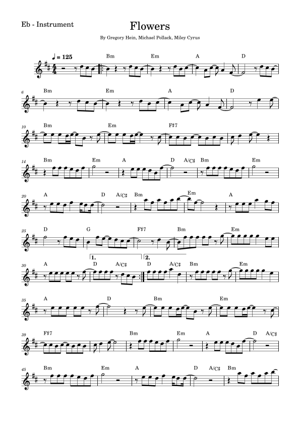 Flowers (arr. Fabio Eduardo de Oliveira)