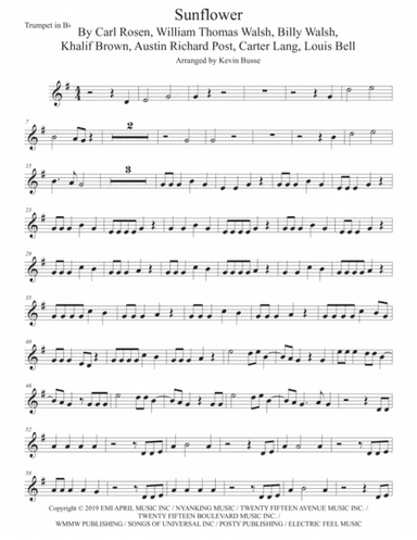 Sunflower (arr. Kevin Busse)