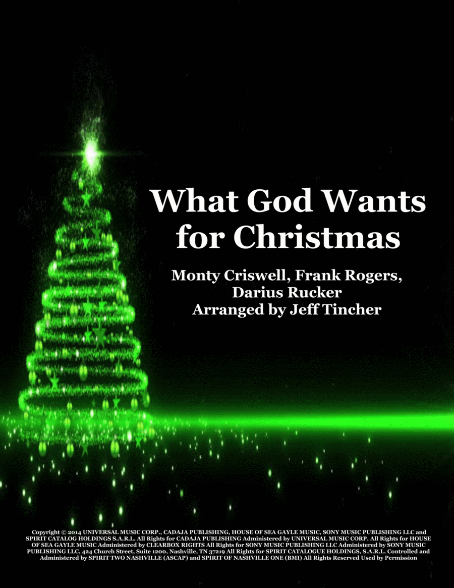 What God Wants For Christmas (arr. Jeff Tincher)