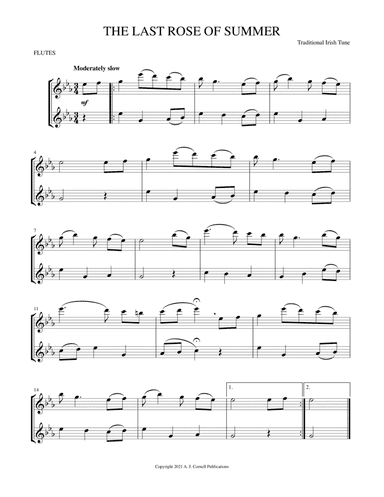 The Last Rose of Summer (arr. Mark Phillips)