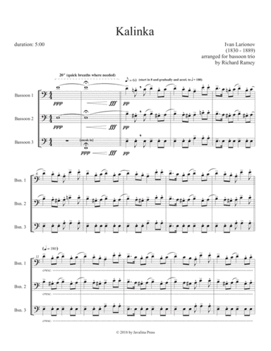 Kalinka (arr. Richard Ramey)