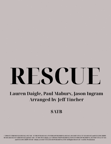 Rescue (arr. Jeff Tincher)