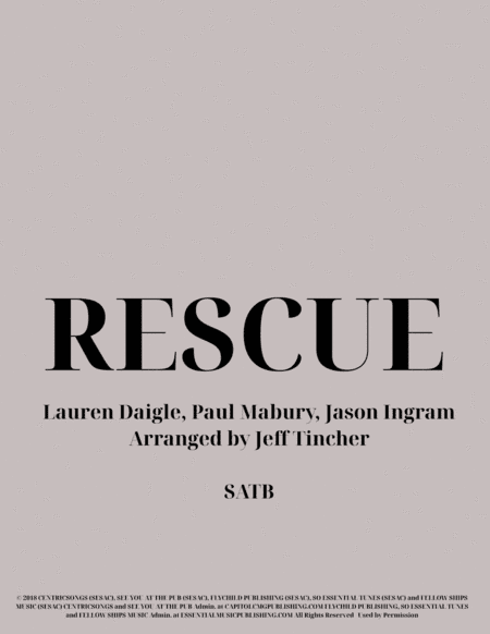 Rescue (arr. Jeff Tincher)