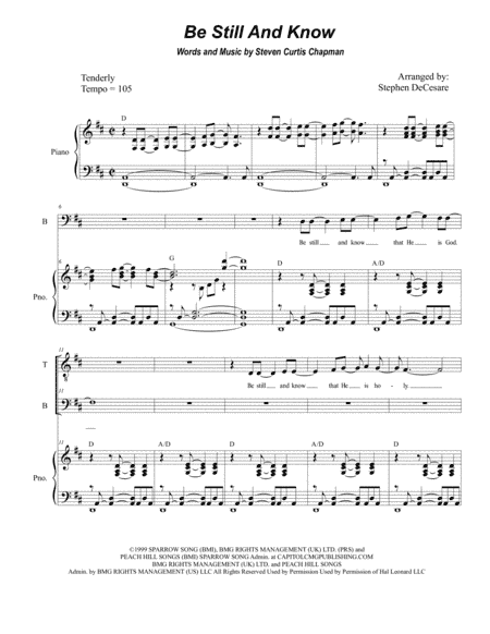 Be Still And Know (arr. Stephen DeCesare)