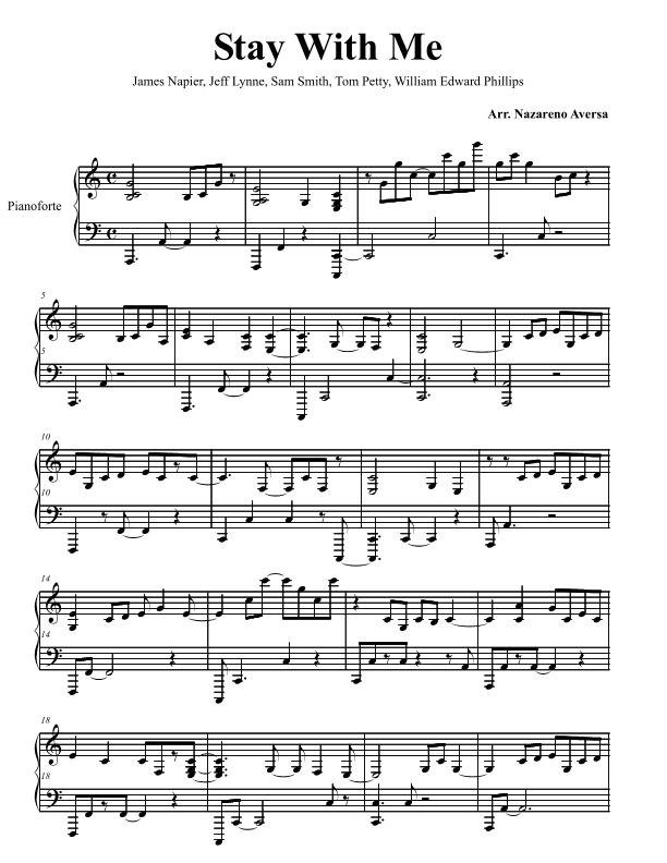 Stay With Me (arr. Nazareno Aversa)