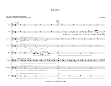 I Will Find You (arr. Jon Smith)