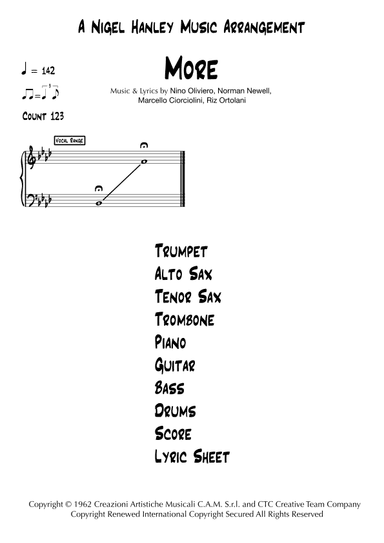 More (ti Guarderò Nel Cuore) (arr. Nigel Hanley)