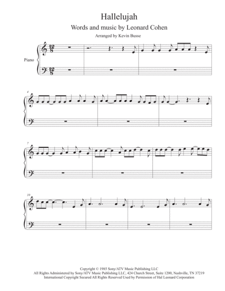 Hallelujah (arr. Kevin Busse)