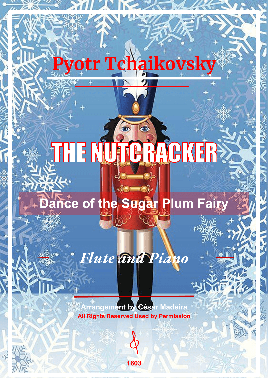 Dance of the Sugar Plum Fairy - Flute and Piano (Full Score) (arr. César Madeira)