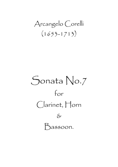 Sonata No.7 (arr. Spence Bundy)