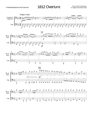 1812 Overture (arr. Matthew Nunes)