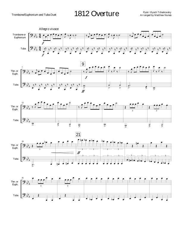 1812 Overture (arr. Matthew Nunes)