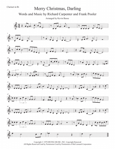 Merry Christmas, Darling (arr. Kevin Busse)