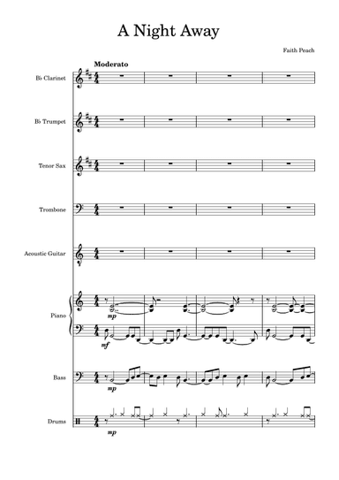 A Night Away - Score Only