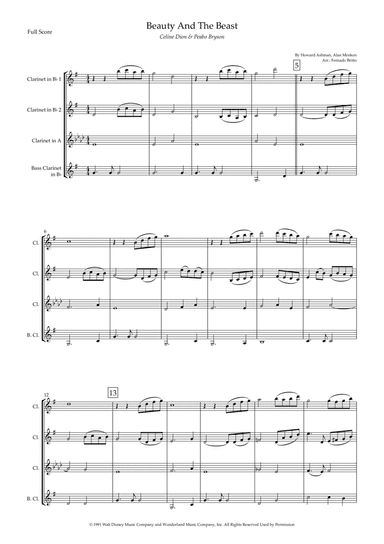Beauty And The Beast (arr. Fernando Britto)