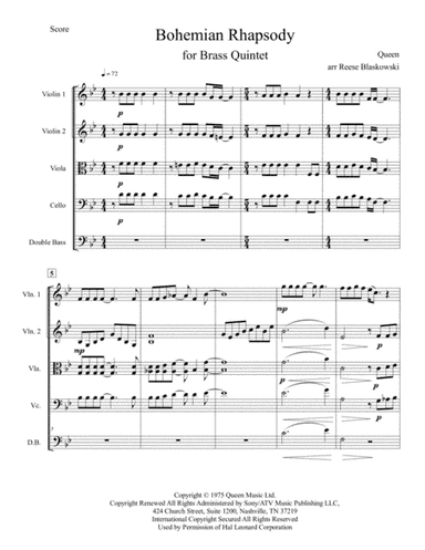 Bohemian Rhapsody (arr. Reese Blaskowski)