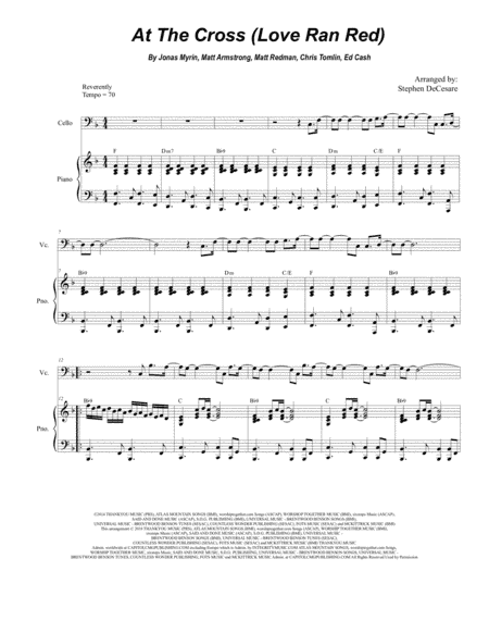 At The Cross (love Ran Red) (arr. Stephen DeCesare)