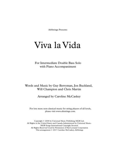 Viva La Vida (arr. Caroline McCaskey)