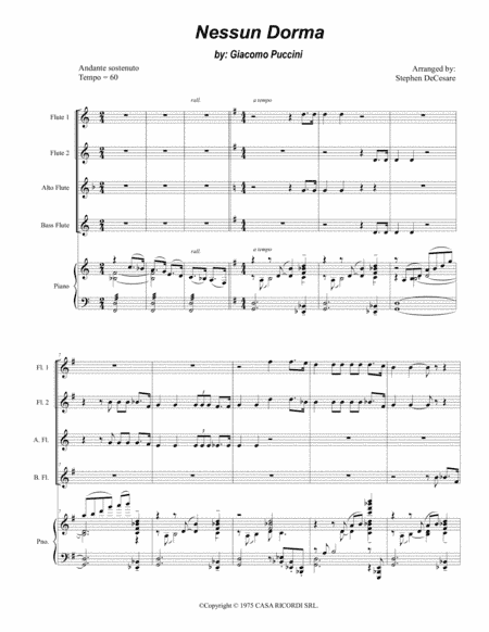 Nessun Dorma (arr. Stephen DeCesare)