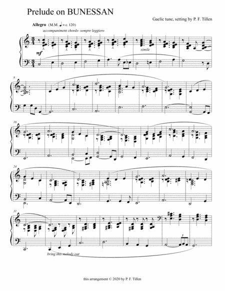 Morning Has Broken (arr. P. F. Tillen)