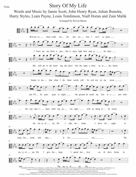 Story Of My Life (arr. Kevin Busse)