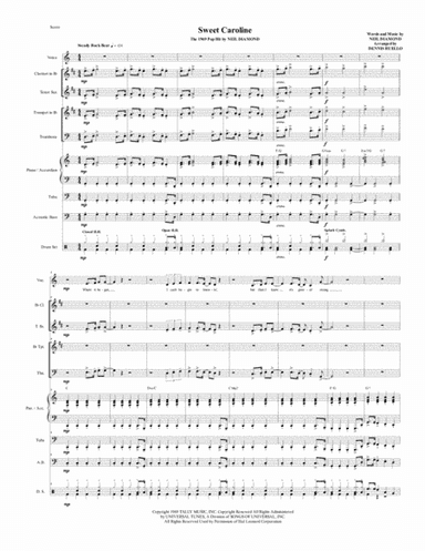 Sweet Caroline (arr. Dennis Ruello)