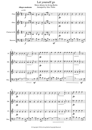 Let Yourself Go (arr. Alex Tinlin)