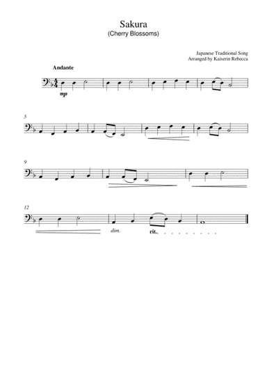 Sakura (arr. Kaiserin Rebecca)