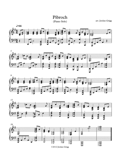Pibroch (Piano) (arr. Jordan Grigg)