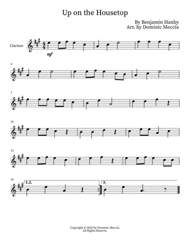 Up on the Housetop (arr. Dominic Meccia)