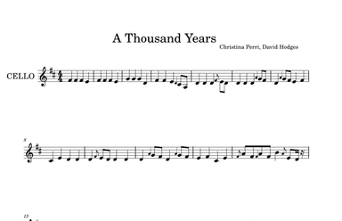 A Thousand Years (arr. julio cesar)