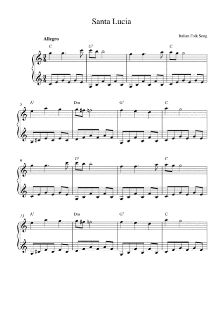 Santa Lucia (Music Box version) (arr. Kaiserin Rebecca)