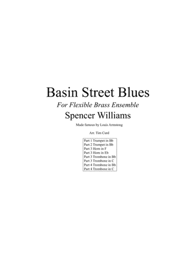 Basin Street Blues (arr. Tim Curd)