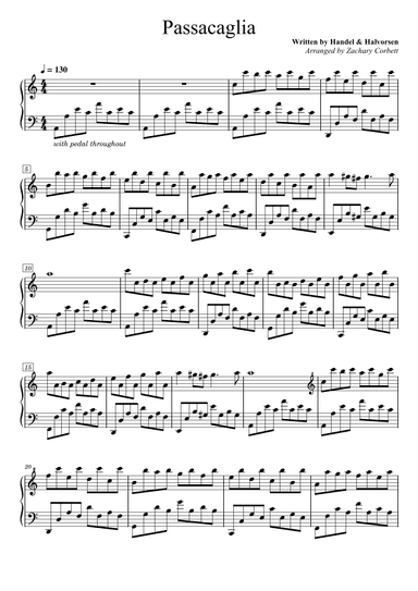 Passacaglia (arr. Zachary Corbett)