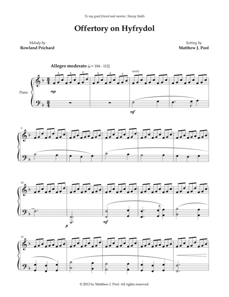 Offertory on "Hyfrydol"
