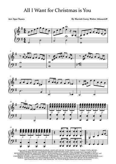 All I Want For Christmas Is You (arr. Ygor Nunes)