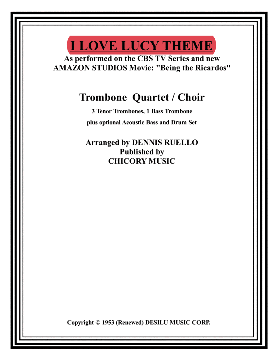 I Love Lucy (arr. Dennis Ruello)