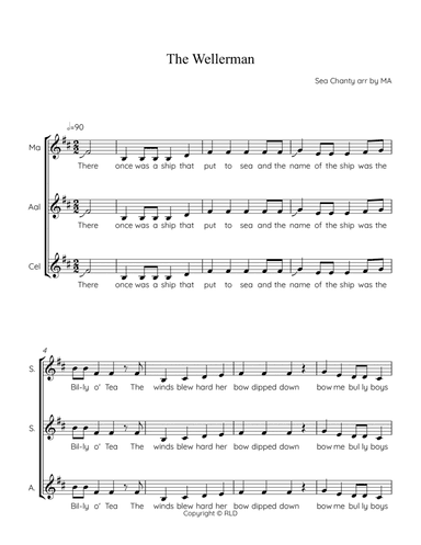 Wellerman (arr. MaryAnne Muglia)