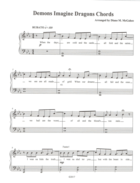 Demons (arr. Diane M. McGahee)