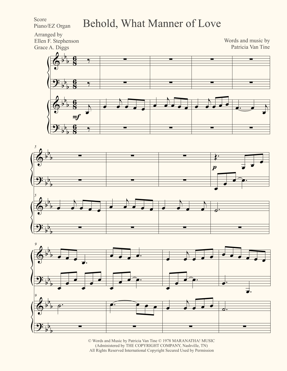 Behold, What Manner Of Love (arr. Ellen Foncannon Stephenson)