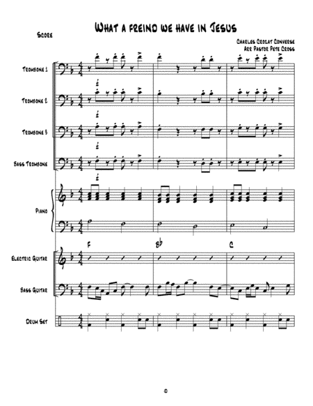 What A Friend In Jesus  Trombone Praise (arr. Pastor Pete Cross)