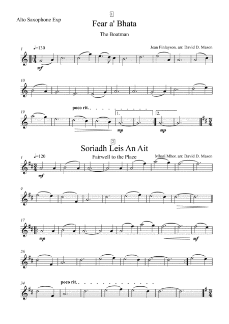 Five Scottish Gaelic Airs (arr. David D. Mason)