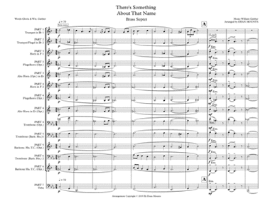 There's Something About That Name (arr. Dean Mounts)