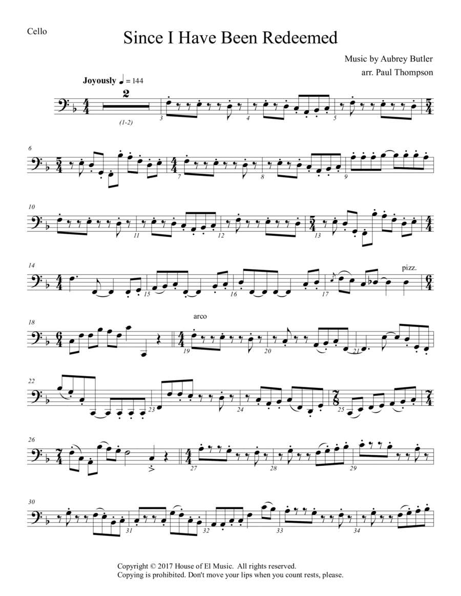 Since I Have Been Redeemed (arr. Paul Thompson)